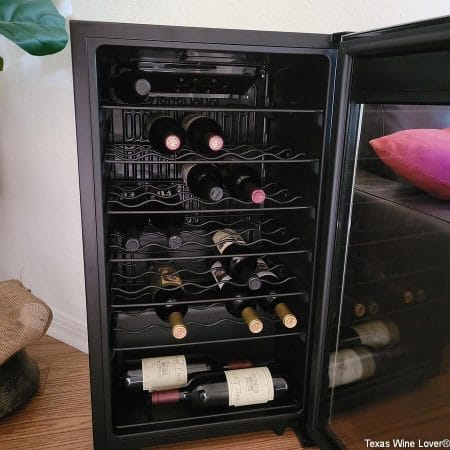Open NewAir wine cooler