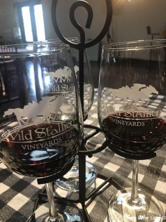 Wild Stallion Vineyards glasses