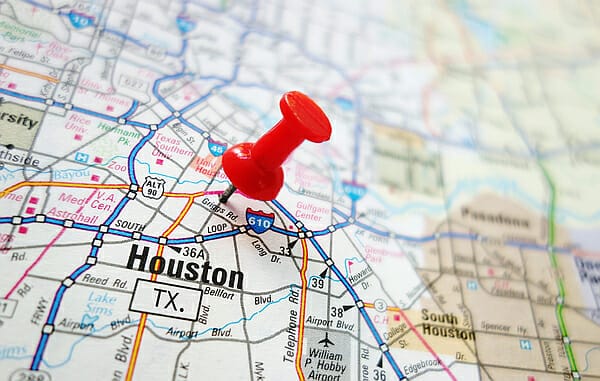 Houston Texas map