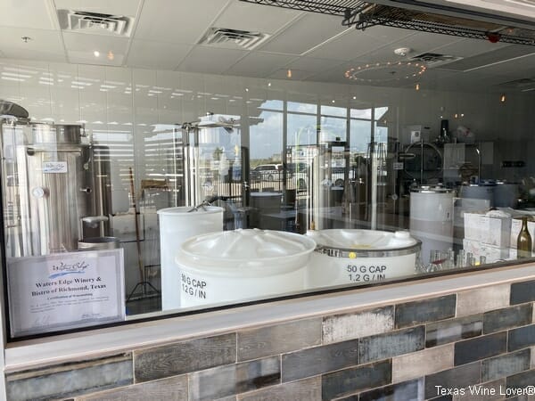 Waters Edge Winery & Bistro - production