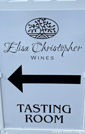 Elisa Christopher Wines sign