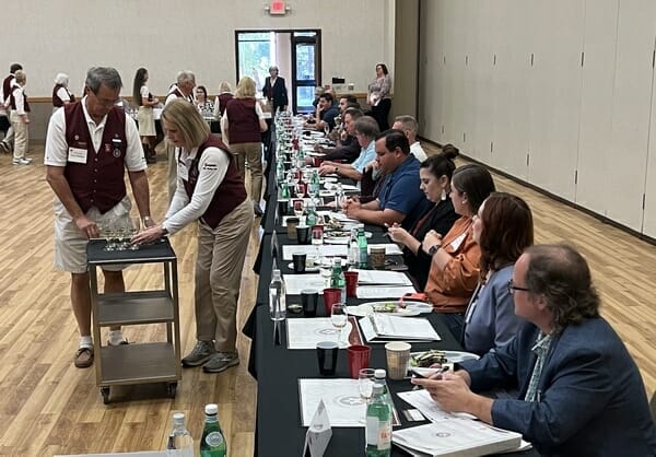 Judging at the Lone Star International Wine Competition