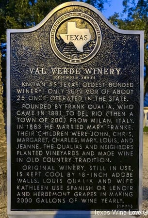 Val Verde Winery history