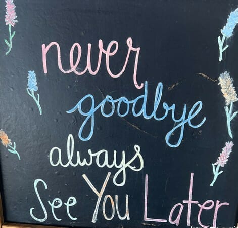 Never Goodbye Always See You Later