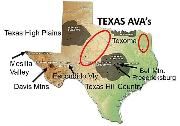 Areas Not in a Texas AVA, Updated Label Laws Designate 100% Texas Wines, and Efforts to Create Additional Texas AVAs – Part 3