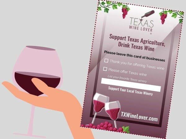 show Texas Wine Lover card