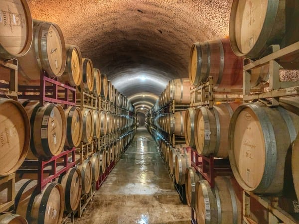 Winery barrel room